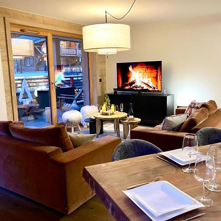 Appartement De Standing Plein Centre Station, 50M Des Pistes Les Gets Bagian luar foto