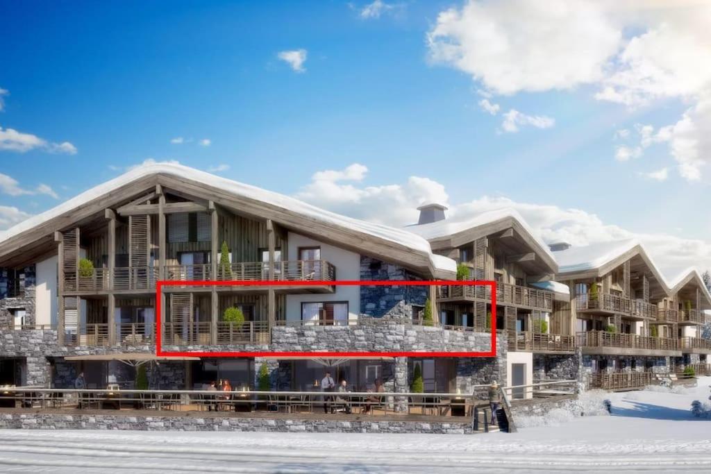 Appartement De Standing Plein Centre Station, 50M Des Pistes Les Gets Bagian luar foto