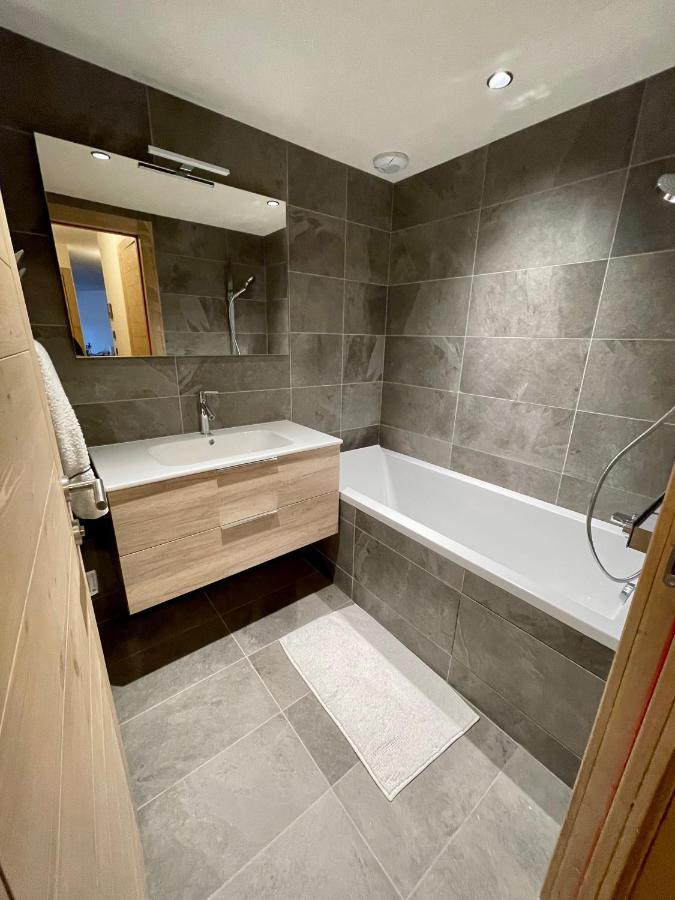 Appartement De Standing Plein Centre Station, 50M Des Pistes Les Gets Bagian luar foto